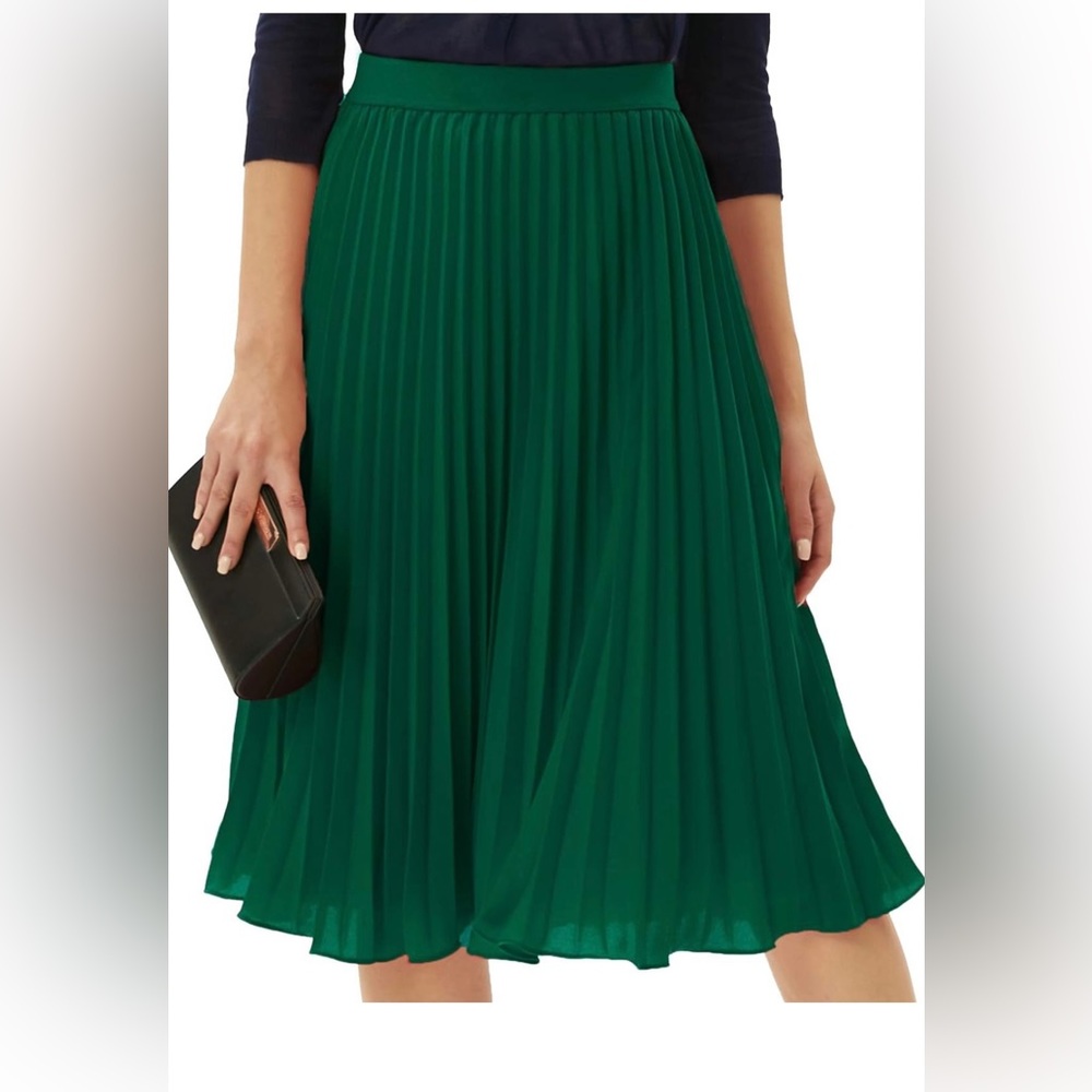 GRACE KARIN Women High Elastic Waist Pleated Chiffon Skirt